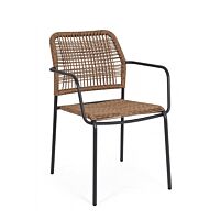 Vrtna stolica JABLE s naslonima za ruke – antracit