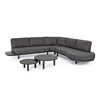 BIZZOTTO Vrtna kotna garnitura HERCULES antracit aluminij in antracit blazine – WG21
