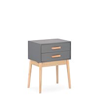 BIZZOTTO komoda z dvema predaloma ORDINARY siva