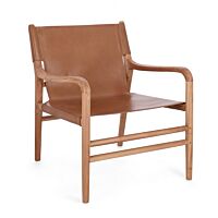 Fotelja LOUNGE CAROLINE COGNAC