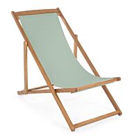 Drvena sklopiva ležaljka RELAX NOEMI zelena kadulja