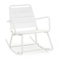 Vrtna fotelja na ljuljanje LILLIAN bijela