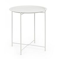 Vrtni stolić s pladnjem AUSTIN – bijeli D46