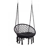 Viseća fotelja JAVIER crna D80X130V