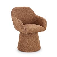 BIZZOTTO oblazinjen vrtljiv fotelj ANTARA terracotta