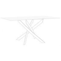 STOLNA PLOČA GEORGE BIJELA 160X90