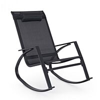 Stolica za ljuljanje DEMID antracit/antracit – metalna konstrukcija