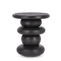 Klub stolić za kavu LOPEZ D40 crni