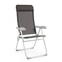 Sklopiva vrtna fotelja CAYO s visokim naslonom antracit boje