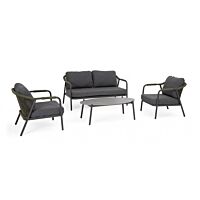 Vrtna garnitura SET4 MIRAVET antracit/zelena