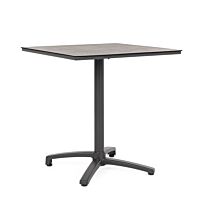 BIZZOTTO vrtna miza CLARET 70 × 70 HPL ANJA60 dark – zložljiva