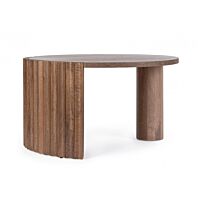 Okrugli stolić od drveta manga ORISSA D80 smeđi