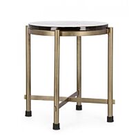 Klubska mizica ZAYLA v medeninasti barvi H50