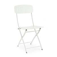 Sklopiva vrtna stolica YVONNE bijela - metalna, za ugostiteljstvo