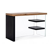 BIZZOTTO PISALNA MIZA 2M LINE WOOD ČRNA 120X50