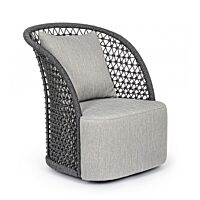 Okretna vrtna fotelja CUYEN antracit boje