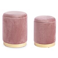 BIZZOTTO SET2 POLINA ANTIQUE ROZA POSODICA POUF