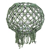 ZELENI MAKRAME LAMPION H38