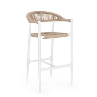 Barska stolica JANDIA bela/bež