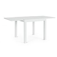 Raztegljiva miza CLIV 80/160×80 – bela (aluminij)