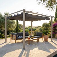 GAZEBO ASTORIA 3 X 3 TAUPE SIVO PLATNO