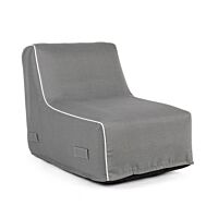 RIHANNA fotelja na napuhavanje u sivoj boji za van