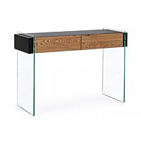 BIZZOTTO KONZOLA 2C LINE WOOD ČRNA110X40