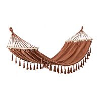 Viseća mreža JUAN terracotta 100x200 cm – s drvenim prečkama