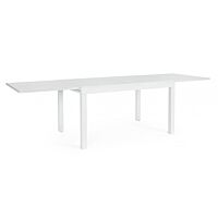 Raztegljiva miza CLIV – bela (aluminij), 135/270×90