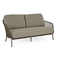 Vrtni kauč – dvosjed/trosjed IVISSA zeleni s jastucima