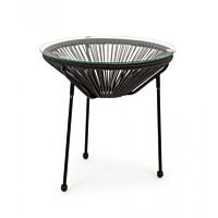 Vrtni stolić PARKER crni D50