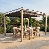 GAZEBO ASTORIA 3 X 4 TAUPE SIVO PLATNO