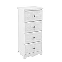 BIZZOTTO komoda s 4 predali BLANC S