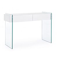 BIZZOTTO KONZOLA 2C LINE WOOD WHITE 110X40