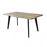 Jedilna miza DALBERT – naravna, vozlata 160 × 90