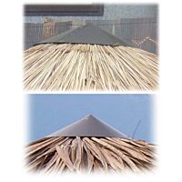 Metalni pokrov za suncobrane od afričke slame