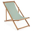 Drvena sklopiva ležaljka RELAX NOEMI zelena kadulja