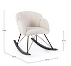 Fotelja na ljuljanje SIBILLA naturale