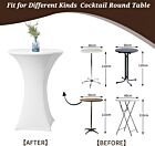 Elastičen prt za catering visoko barsko zložljivo mizo (premer 60-65 cm)