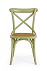 Drvena stolica CROSS zelena