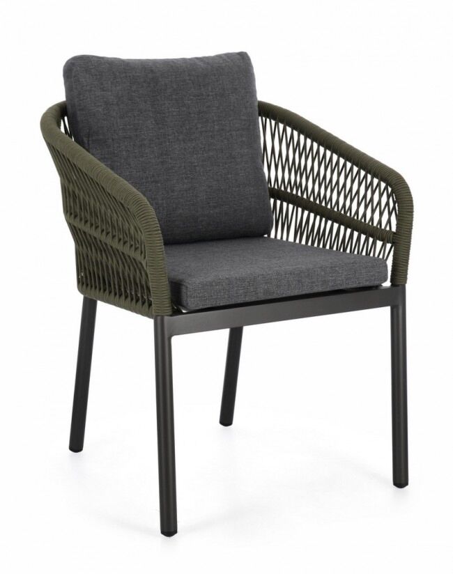 Vrtna stolica GALDANA antracit/zelena - 0666067