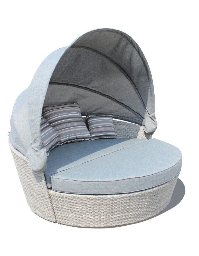 Ležaljka - baldahin BRASILE s jastucima WI-806883-GREY