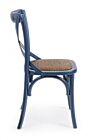 Drvena stolica CROSS plava