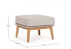 Tabure otoman TAMIRES s bež jastukom
