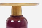 Klub stolić za kavu NALIMA BURGUNDY D40.5