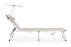 Vrtna sklopiva ležaljka za plažu CAYO svijetlo siva