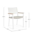 Vrtna stolica BELMAR bijela YK11