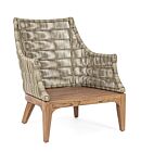 Fotelja KEILANI izrađena od drveta i umjetnog ratana