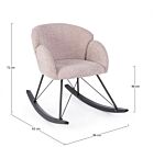 SIBILLA ANTIQUE PINK FOTELJA NA LJULJANJE