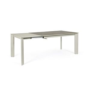 Raztegljiva miza BRIVA siva-taupe 140-200X90